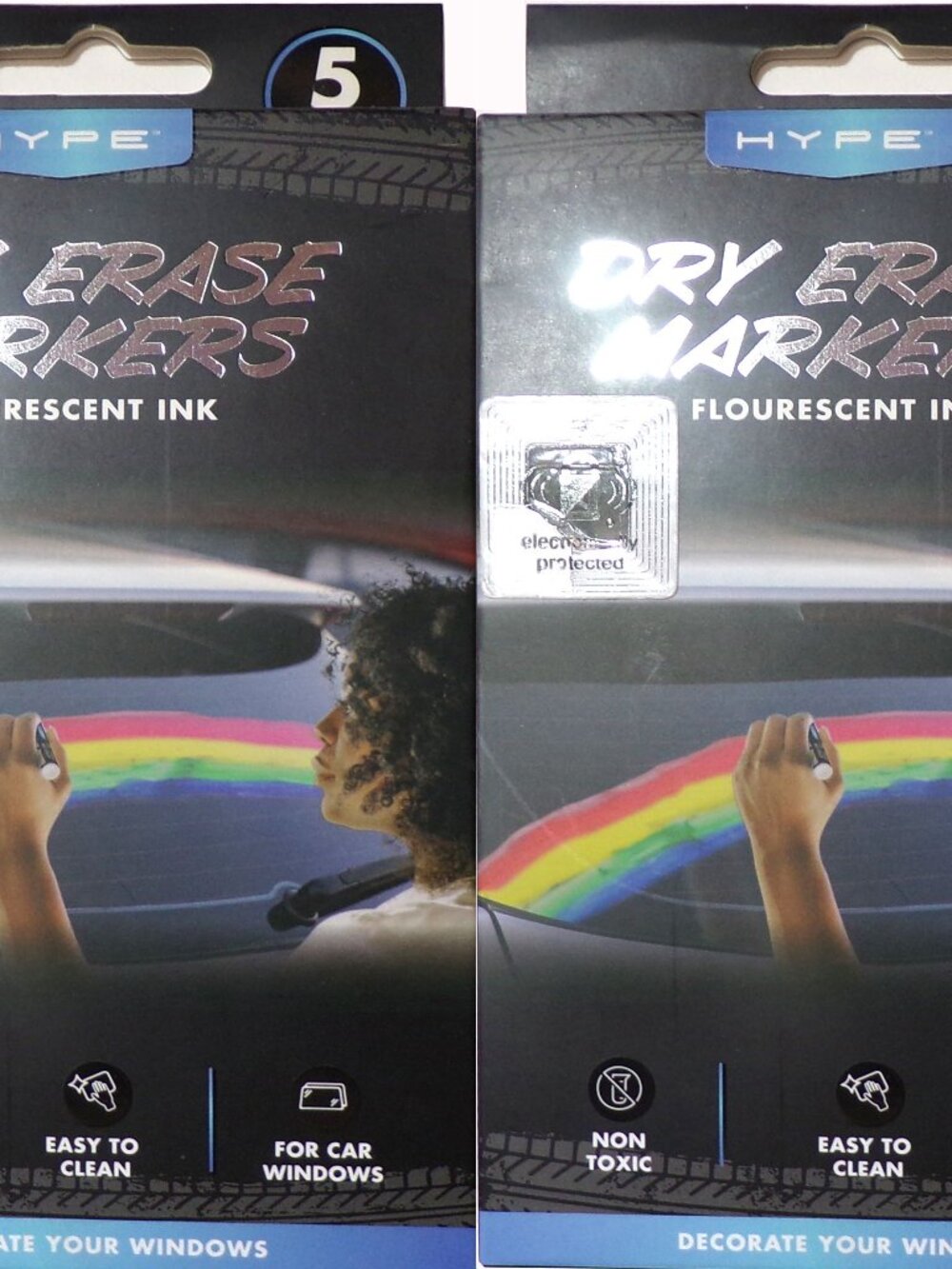 Hype Fluorescent Dry Erase Markers (5-Pack) Set